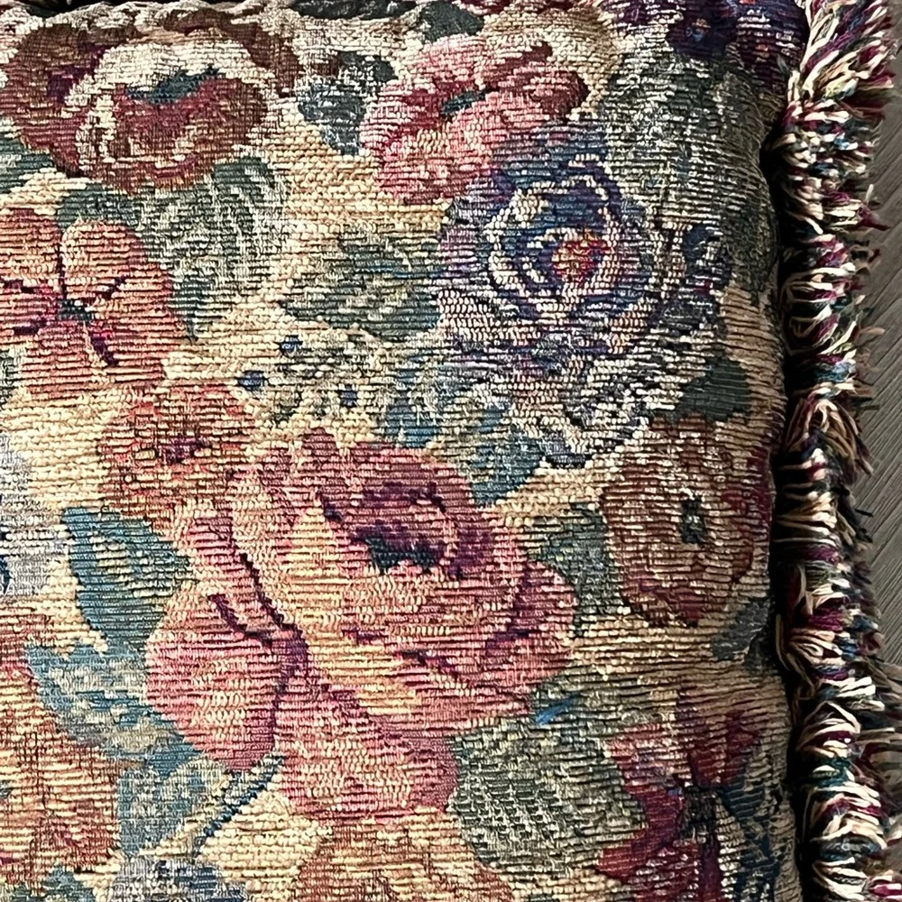 Pier 1 Imports Bellagio Floral Tapestry Throw Pillow 17